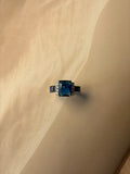 Blue Rectangle Ring 925 Silver