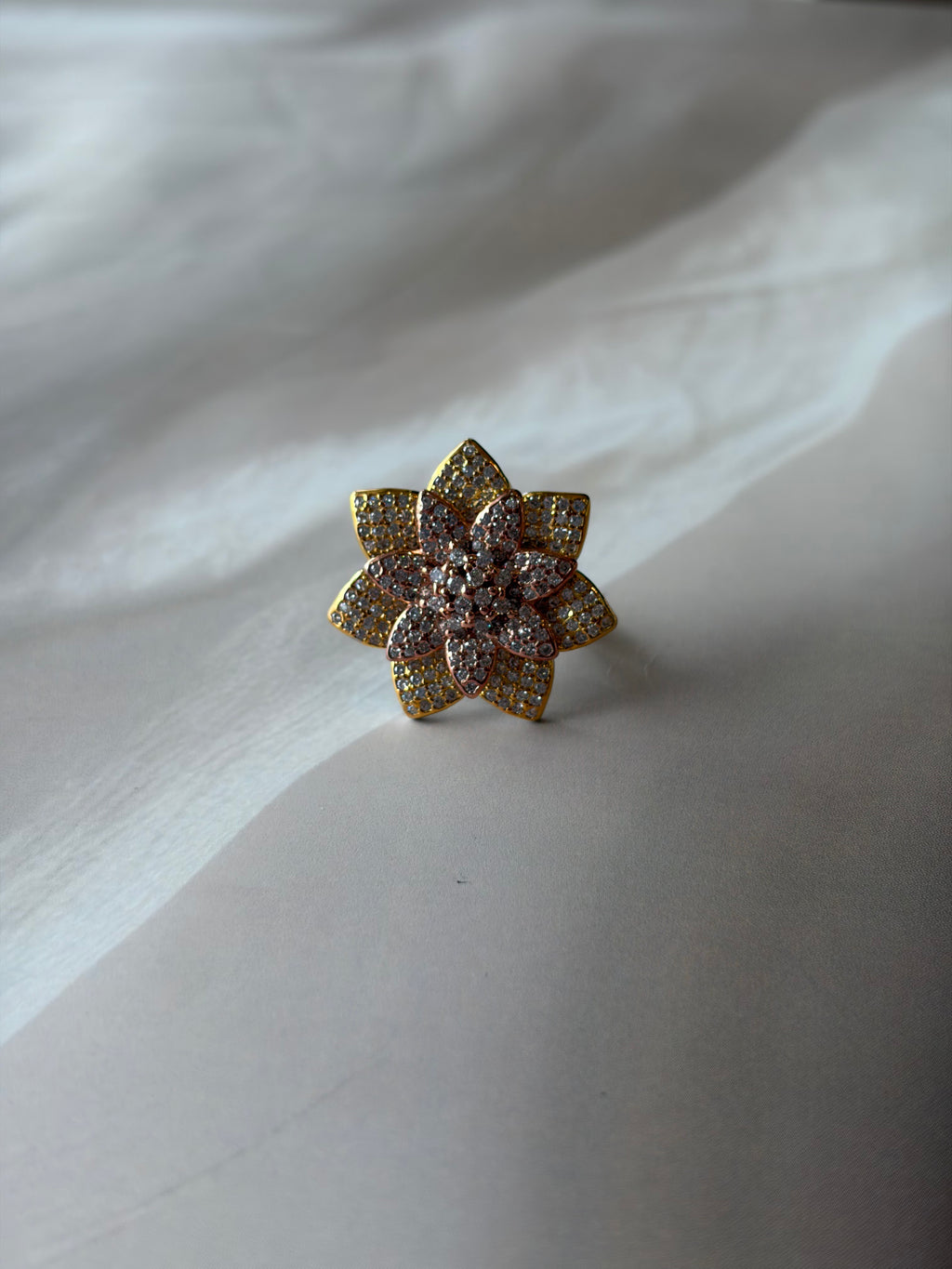 Floral Bloom Statement Ring | 925 Silver