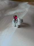 Ruby Bloom Statement Ring | 925 Silver