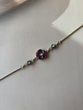 Gulab 925 Silver Stone Bracelet