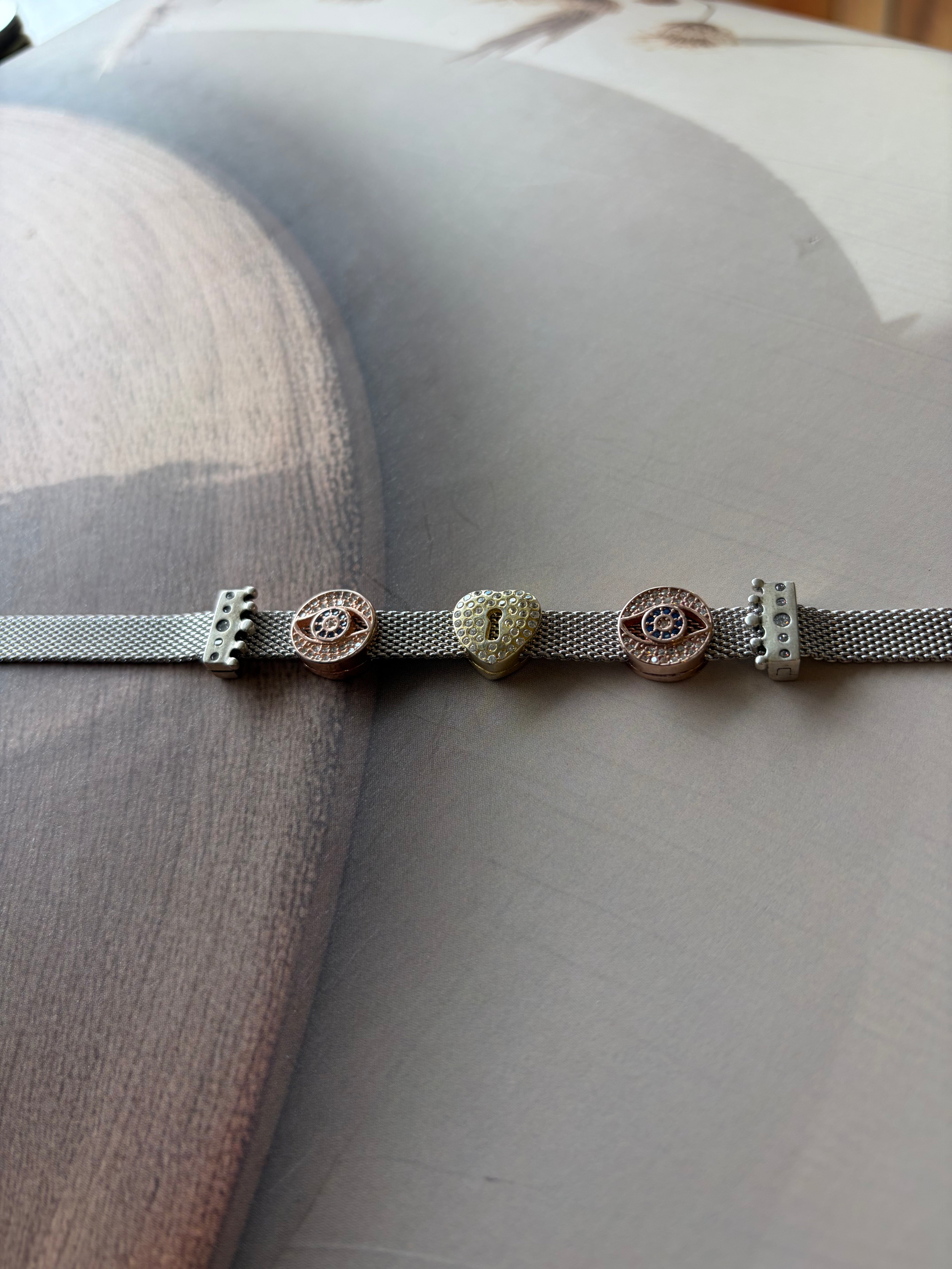 Trio 925 Silver Mesh Bracelet