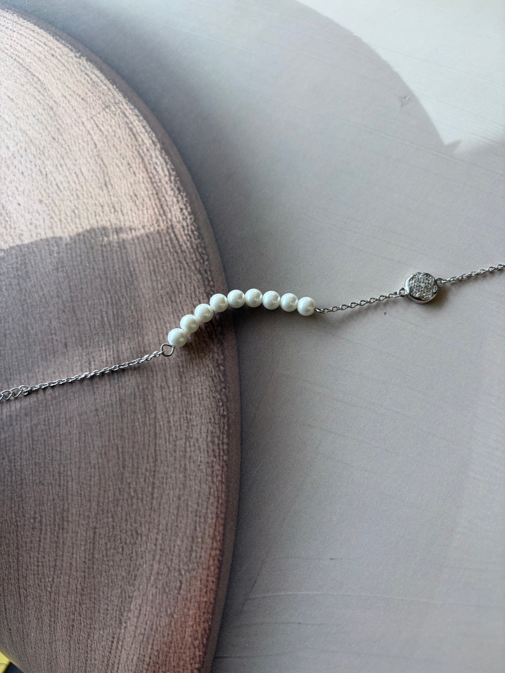 Moti 925 Silver Pearl Bracelet