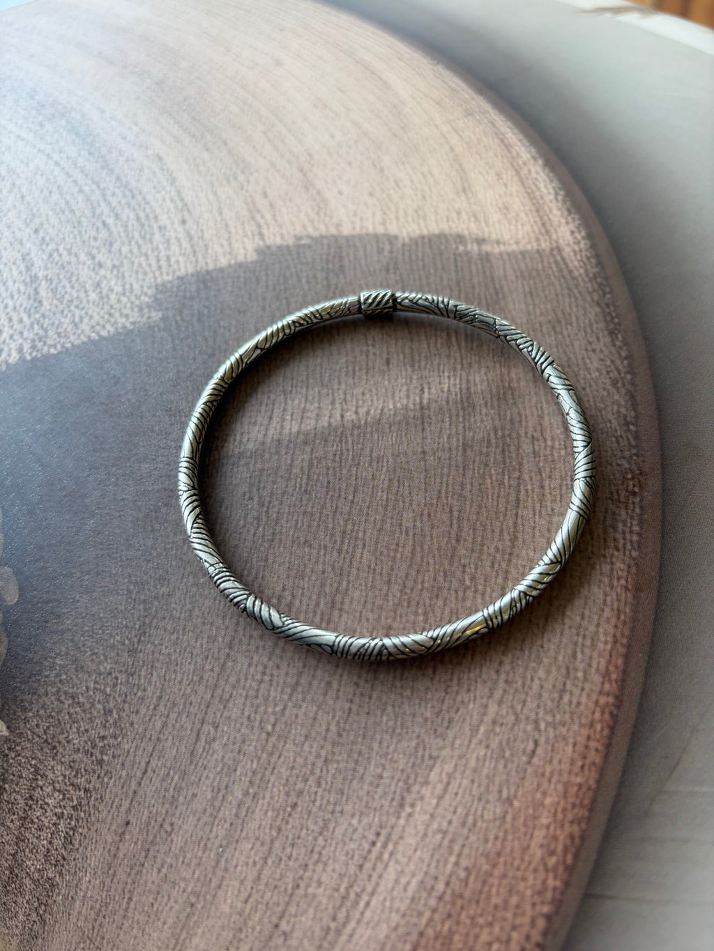 Aarav 925 Silver Oxidised Kada