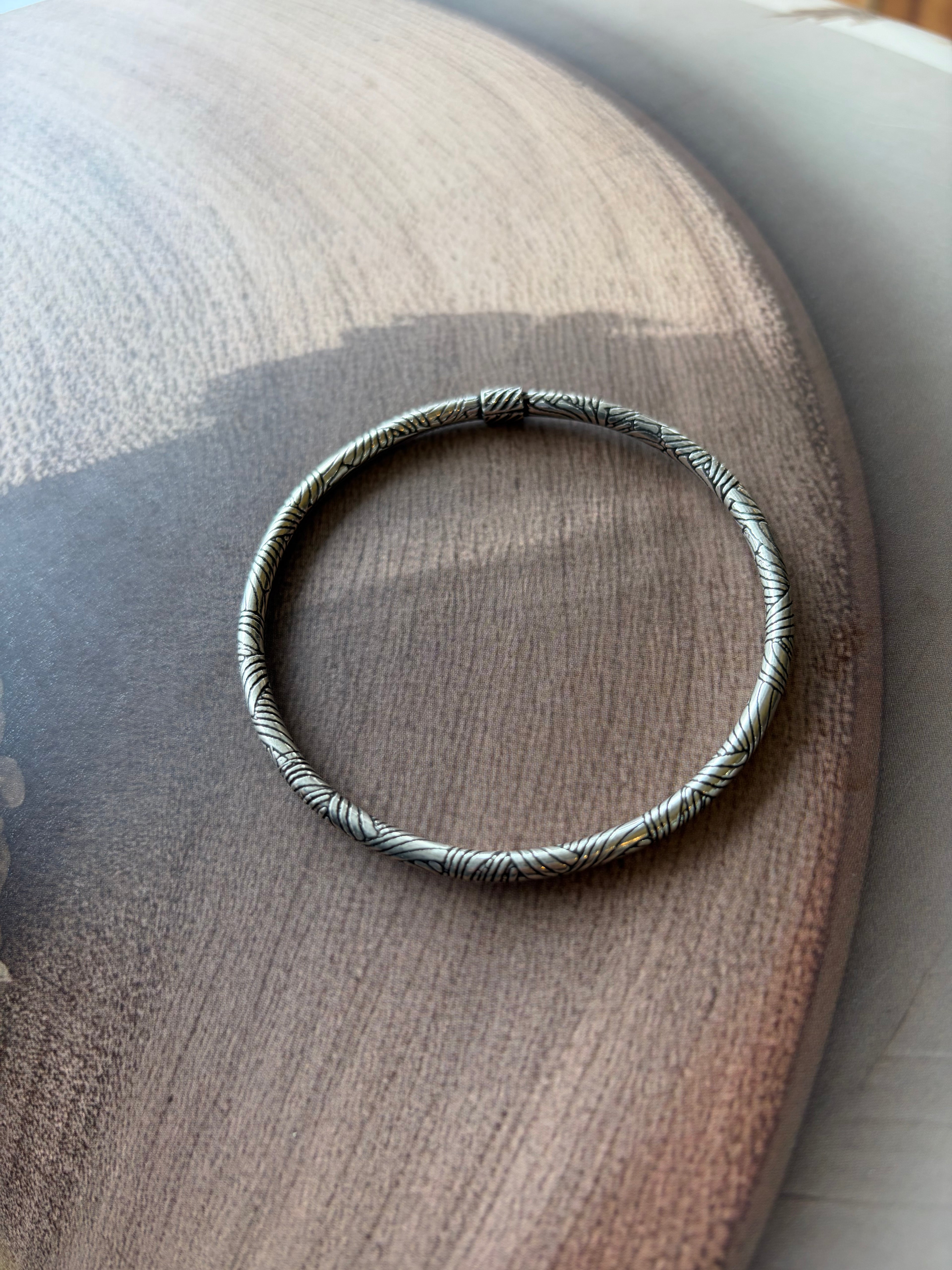 Aarav 925 Silver Oxidised Kada