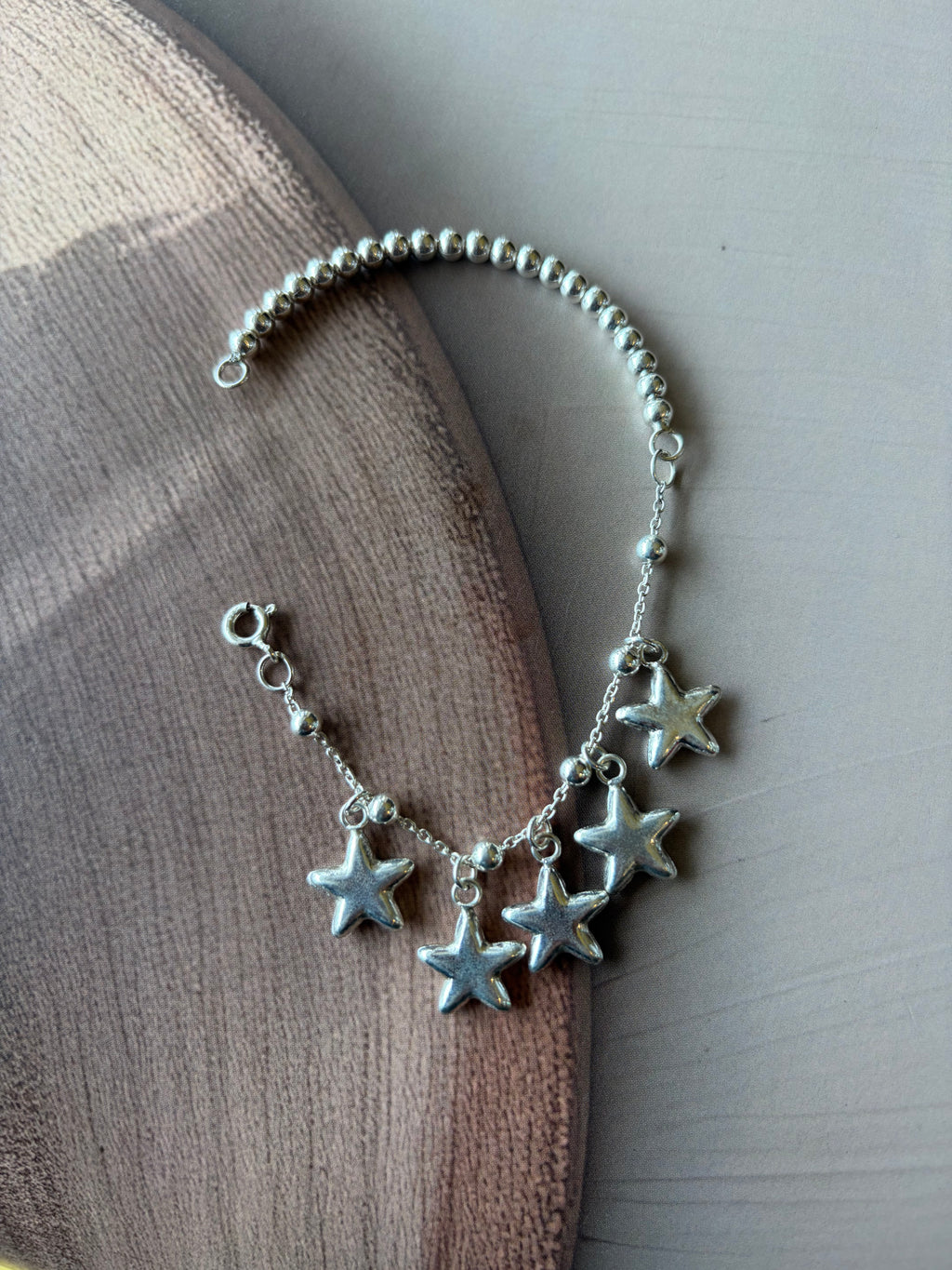 Sitara 925 Silver Star Charm Bracelet