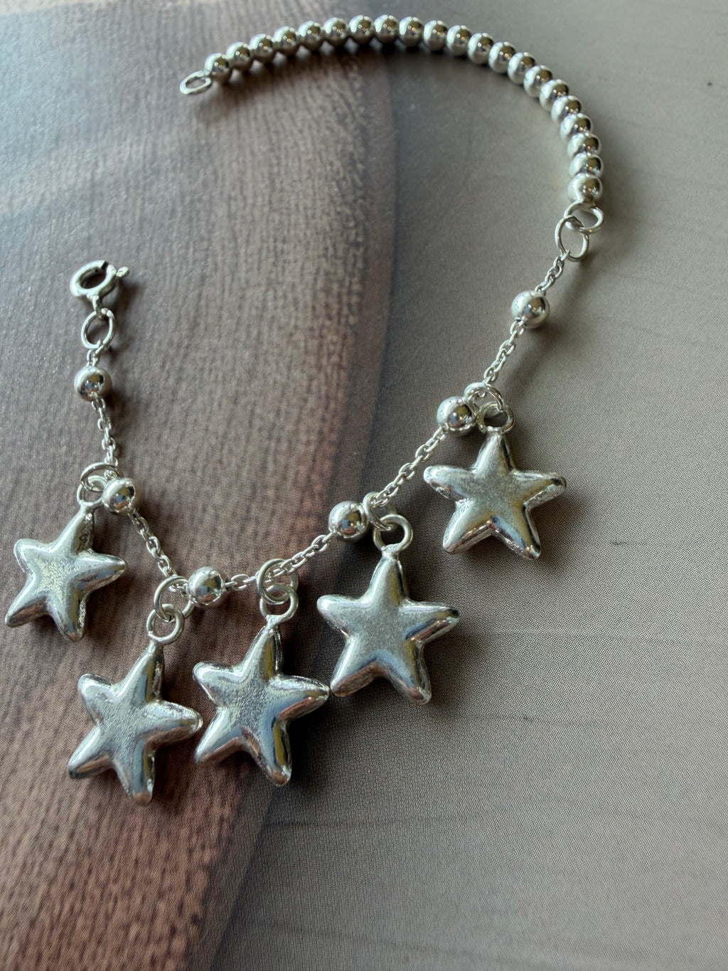 Sitara 925 Silver Star Charm Bracelet