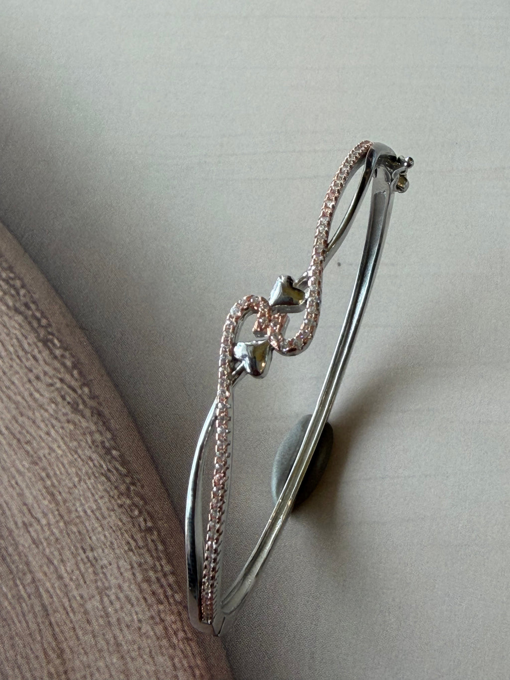 Sitara 925 Silver Rose Gold Star Kada