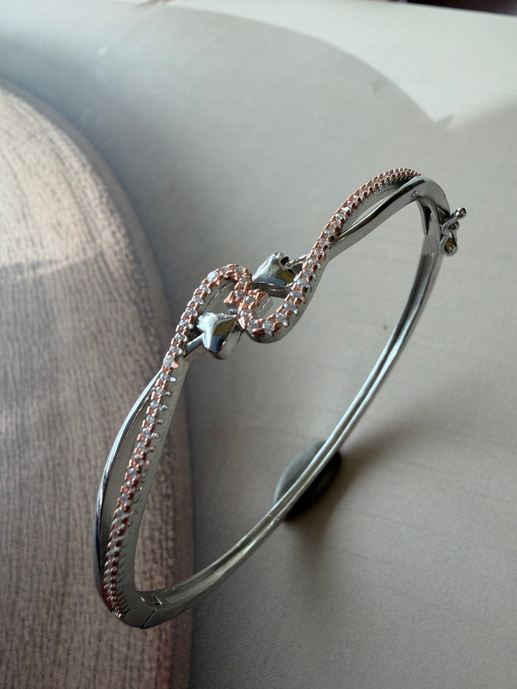 Sitara 925 Silver Rose Gold Star Kada
