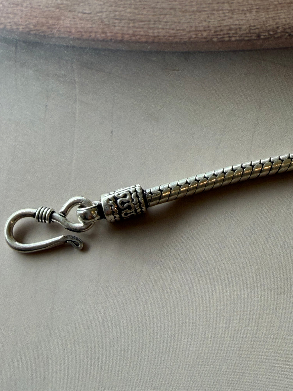 Kunal 925 Silver Snake Chain Bracelet